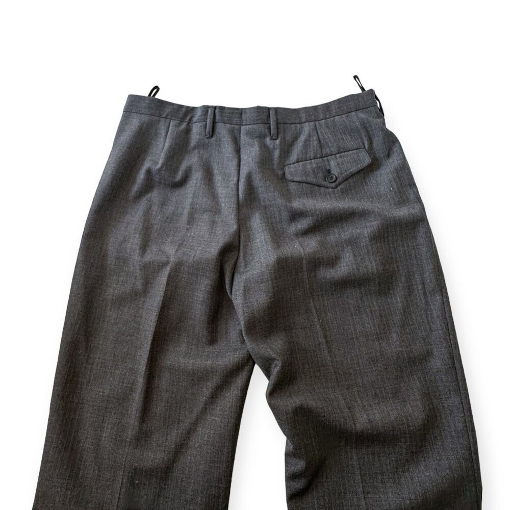 Prada Gray Wool FW2003 Pants w/ Belt Size 46 Italy - Picture 10 of 16